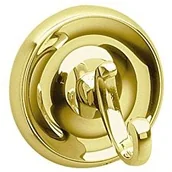 Wieszaki łazienkowe - Smedbo Hak na ręcznik  Villa, DM: 70 MM, mosiądz polerowany na art. 255 SME_V255 - miniaturka - grafika 1