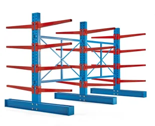 AJ Produkty Regał wspornikowy EXPAND, 3 filary podwójne, 24 ramiona 1000 mm, 12000 kg - Szafy i regały magazynowe AJ Produkty Regał wspornikowy EXPAND, 3 filary podwójne, 24 ramiona 1000 mm, 12000 kg - Szafy i regały magazynowe - miniaturka - grafika 1