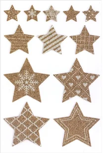 Galeria papieru Ozdoby korkowe samoprzylepne GWIAZDY opakowanie 12 sztuk - Akcesoria do tablic - miniaturka - grafika 4
