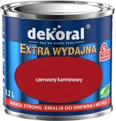 Emalie - Dekoral Emalia Ftalowa  Emakol Strong Czerwony Karminowy Pojemność 0,2 L - miniaturka - grafika 1