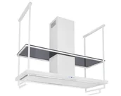 Okapy kuchenne - Nortberg Centropolis Premium Glass White Matt 150 - miniaturka - grafika 1