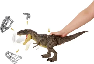 Jurassic World Jurassic World. GWD67 Dinozaur T-rex miażdżący krok - Figurki dla dzieci - miniaturka - grafika 5
