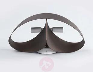 Selene Brązowa designerska lampa ścienna Scudo - Lampy ścienne - miniaturka - grafika 4