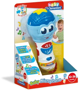 Clementoni Baby mikrofon - Instrumenty muzyczne dla dzieci - miniaturka - grafika 2