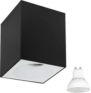 Spectrum Oprawa sufitowa CHLOE ELEMENTO GU10 +żarówka WIFIT 5W czarno-biała SLIP005019+SLIP005025+ WOJ+14415 - Lampy sufitowe - miniaturka - grafika 2