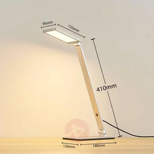 Lampenwelt com Resi ściemniana lampka biurkowa LED - Lampy stojące - miniaturka - grafika 4