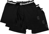 Bielizna sportowa męska - Horsefeathers bielizna męska DYNASTY 3PACK BOXER SHORTS black) - miniaturka - grafika 1