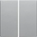 Wyłączniki światła i elektryczne - Berker KLAWISZ PODWÓJNY ALUMINIUM Q1 Q3 Q7 16236084 - miniaturka - grafika 1