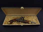 Repliki - broń - Denix SA REPLIKA NAPOLEOŃSKI PISTOLET W PUDEŁKU MODEL 1063+P02 1063+P02 - miniaturka - grafika 1