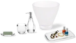 Umbra mydelniczka Droplet transparentna 020162-165 - Mydelniczki i dozowniki mydła - miniaturka - grafika 4