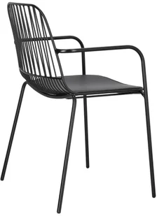 Intesi Krzesło Willy Arm Black z poduszką PU - Krzesła - miniaturka - grafika 5