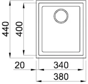 Elleci Quadra 100 (podwieszany) K96 Biały LKQ10096BSO - Zlewozmywaki - miniaturka - grafika 3