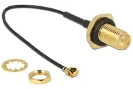 Kable - Delock Kabel antenowy RP-SMA - MHF(I-PEX) M/F U.FL-LP-068 10 cm (HA-SR525-B-E) - miniaturka - grafika 1