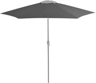 vidaXL Zamienne pokrycie do parasola ogrodowego, antracytowe, 300 cm 313796 - Parasole ogrodowe - miniaturka - grafika 2