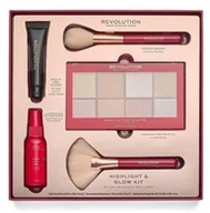 Zestawy kosmetyków damskich - Makeup Revolution ZESTAW HIGHLIGHT GLOW - miniaturka - grafika 1