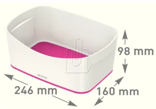 Leitz Pojemnik MyBox bez pokrywki biało-różowy 52571023 - Pojemniki kuchenne - miniaturka - grafika 2