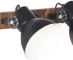 VidaXL Industrialna lampa ścienna, czarna, 45x25 cm, E27 320513  VidaXL - Lampy sufitowe - miniaturka - grafika 6