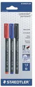 Foliopisy - Staedtler 317-S bk3d  folii  Permanent M Blister sortowane zestaw -częściowy 317-S BK3D - miniaturka - grafika 1