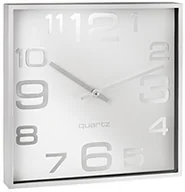 Zegary - Alco 187  10 zegarek na ścianę, ok. 28,3 x 28,3 x 4,1 cm, srebrny biały 187-10 - miniaturka - grafika 1
