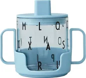 Kubki dla dzieci - Design Letters Kubek dziecięcy Grow błękitny z tritanu i szkła 3 el. 20103008LIGHTBLUE - miniaturka - grafika 1