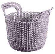 Curver Koszyk XS Knit liliowy, 3 l - Pojemniki na zabawki - miniaturka - grafika 2
