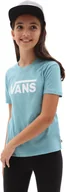 Koszulki dla dziewczynek - VANS t-shirt GIRLS FLYING V CREW TEE Delphinium Blue - miniaturka - grafika 1