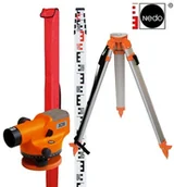 Sprzęt geodezyjny - Nedo Niwelator optyczny X28 Zestaw statyw łata 462285 - miniaturka - grafika 1