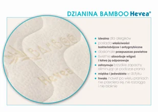 Hevea Materac  BIO BAMBOO BABY 70x130 - Materace - miniaturka - grafika 4