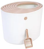 Kuwety dla kotów - IRIS USA, Inc. Iris Top Entry Cat kuweta, pomarańczowy, biały 587055 - miniaturka - grafika 1