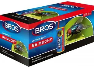 Bros LEP NA MUCHY OKRĄGŁY 100 SZTUK - Preparaty na chwasty i szkodniki - miniaturka - grafika 2