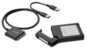 Tuning komputera - akcesoria - Lindy 2,5" HDD-Box m USB3.0 Adapter Plastik USB 3.0-SATA 43110 - miniaturka - grafika 1