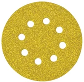 Materiały ścierne - DeWalt papier szlifierski na rzep fi 125mm, 8 otworów, granulacja 180, [DT3116-QZ] DT3116-QZ - miniaturka - grafika 1