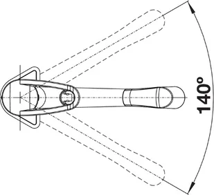 Blanco NOTIS szarość skały/chrom 523249 - Baterie kuchenne - miniaturka - grafika 4