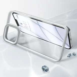 Baseus Crystal Phone Case pancerne etui do iPhone 13 Pro z żelową ramką szary ARJT000413 - Etui i futerały do telefonów - miniaturka - grafika 10