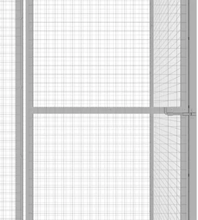 VidaXL Klatka dla kota, 3 x 1,5 x 1,5 m, stal galwanizowana 146357 VidaXL - Pozostałe akcesoria dla kotów - miniaturka - grafika 4