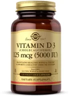 Witaminy i minerały dla sportowców - SOLGAR SOLGAR Vitamin D3 125mcg (5000 IU) 120vegcaps - miniaturka - grafika 1