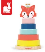 Klocki - Janod Piramida drewniana Lisek Baby Forest, J08014_20171020115746 - miniaturka - grafika 1