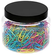 Spinacze i klipsy do papieru - WEDO Wedo 90124450079 spinacze biurowe, metalowe, 27 mm, 500 sztuk, z nylonową powłoką, w praktycznej puszce, posortowane pod względem koloru 90124450079 - miniaturka - grafika 1