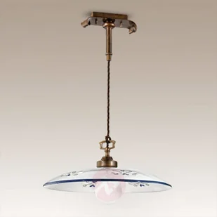 Gustowna lampa wisząca Bassano niebieska - Lampy sufitowe - miniaturka - grafika 2