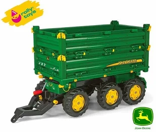Rolly Toys Przyczepa trzyosiowa z wywrotem John Deere 125043 - Jeździki dla dzieci - miniaturka - grafika 13