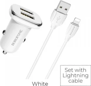 Borofone Ładowarka samochodowa BZ12 Lasting 2USB 2 - Uchwyty samochodowe do telefonów - miniaturka - grafika 5
