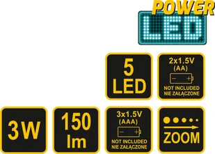 Vorel ZESTAW LAMP ROWEROWYCH PRZEDNIA 3W CREE LED + TYLNA 5 LED 88422 VOREL ZYSKAJ RABAT 30 ZŁ 88422 - Lampki rowerowe - miniaturka - grafika 7