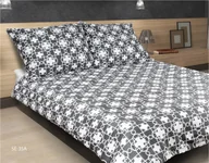 Pościel - Matex Multitex Pościel satynowa Exclusive, czarno-biała, 70x80 cm, 140x200 cm - miniaturka - grafika 1