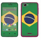 Etui i futerały do telefonów - Wiko Royal Sticker Royal tatuaż ścienny RS. 95953 samoprzylepny do Kite mit, motyw flaga Brazylii RS.95953 - miniaturka - grafika 1