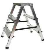 Drabiny - Besttool DRABINA ALUMINIOWA DWUSTRONNA 3 STOPNIE 891703 - miniaturka - grafika 1