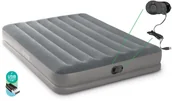 Materace turystyczne - INTEX Materac do spania 152 x 203 x 30 cm Pillow Rest Mid-Rise Queen z wbudowaną pompką elektryczną USB Intex 64114 - miniaturka - grafika 1