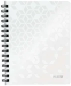 Notesy i bloczki - Leitz Kołonotatnik Wow A5 W Kratkę Z Okładką Z Pp Biały 134L946 - miniaturka - grafika 1