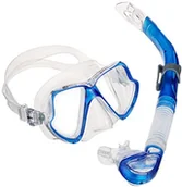 Maski do nurkowania - Mares dorosłych maska Plus snorkelowania zestaw solandra (ryba), niebieski 0792460151773 - miniaturka - grafika 1