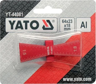 YATO SZABLON JASKÓŁCZY OGON PEŁNY 1:5 I 1:8 - Pozostałe wyposażenie warsztatu - miniaturka - grafika 3
