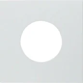 Wyłączniki światła i elektryczne - Hager sp. z o.o. Element centralny do łącznika i sygnalizatora świetlnego E10 śnieżnobiały S.1/B.1/B.3/B.7 Glas 11241909 - miniaturka - grafika 1